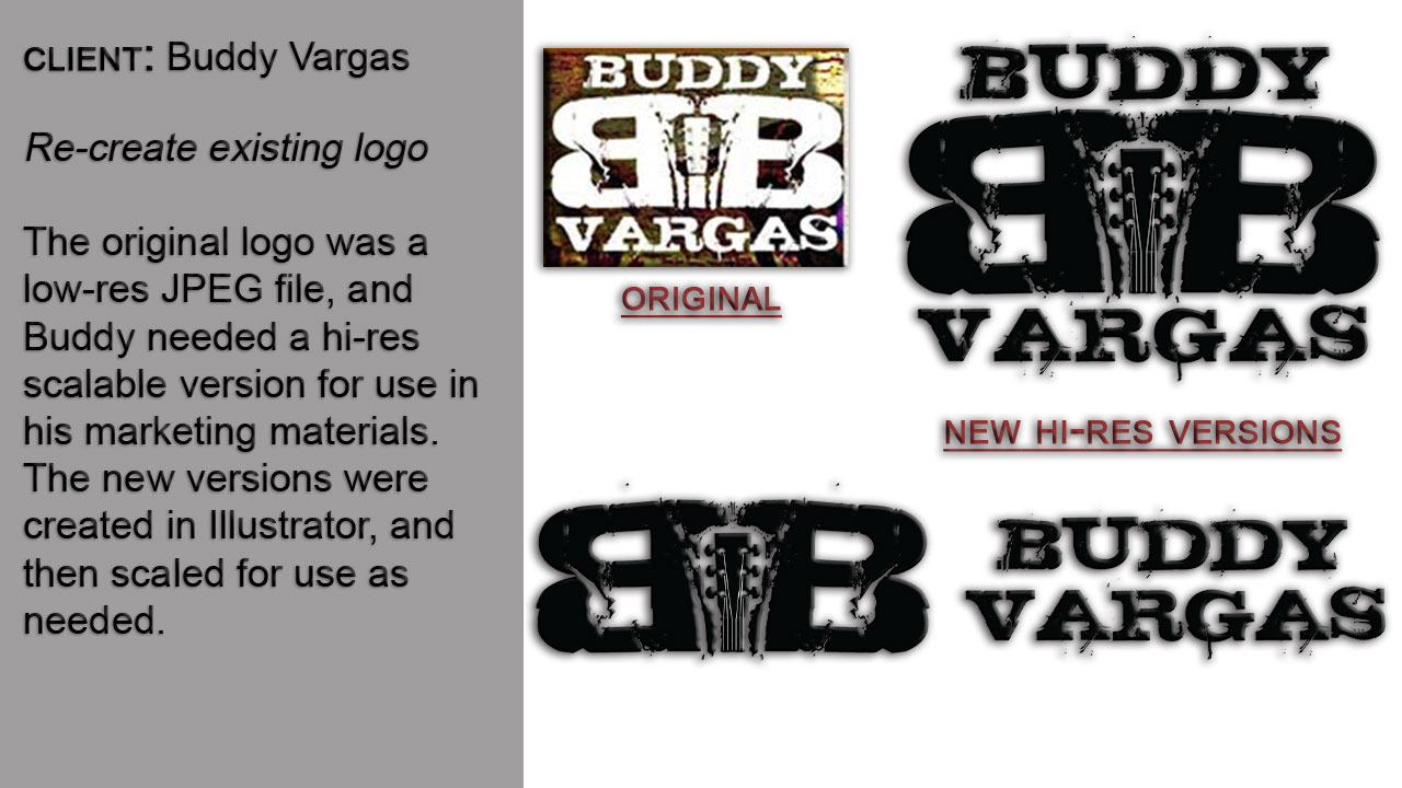 Buddy Vargas - Old logo